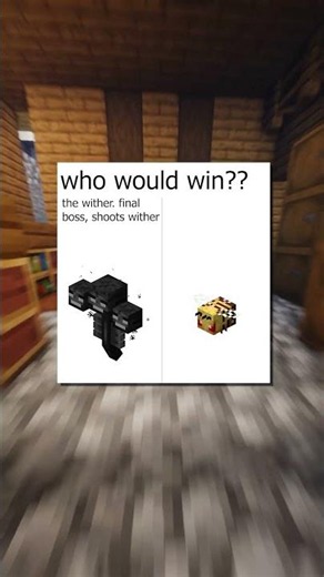 Minecraft Wither vs A Swarm of Bees 😭😭