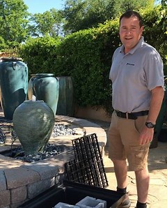 1.5K views · 94 reactions | Fountain Friday. Bill Rodda fountain expert for Pottery World explaining how to create your own pot fountain. Add tranquility to your outdoor living space today. | Pottery World | Facebook