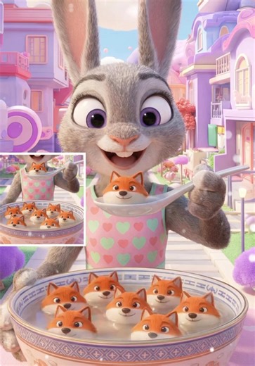 Let Judy eat those cute Nick- themed tangyuan！#zootopia #zootopia2 #Nickwilde #nickwildeedit #fyp
