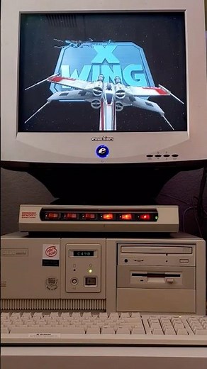 X-Wing on a REAL 486 - Before Disney Ruined Star Wars