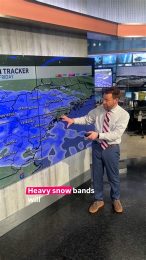 A snowstorm is expected bring at least several inches of snow to many in Maine, and the bulk of it will be falling Friday evening and Friday night. Meteorologist Ted McInerney times out the storm and shares the snowfall map. | WMTW-TV