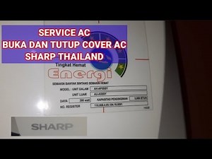 Cara Service AC Sharp Say 1/2 PK @KURSUS_AC_GRATIS