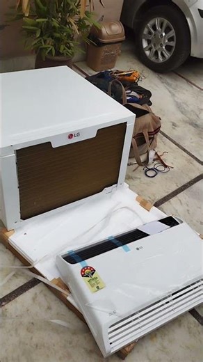 LG window AC installation process #acinstallation #actecnician ‪@LGGlobal‬