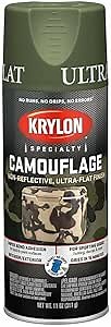 Krylon Camouflage spray Paint, Ultra Flat, Woodland Light Green, 11 oz. - K04296000