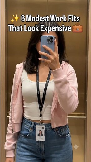 6 Modest Work Outfits That Look Expensive 💼 | Office Outfit Ideas for Women #Shorts