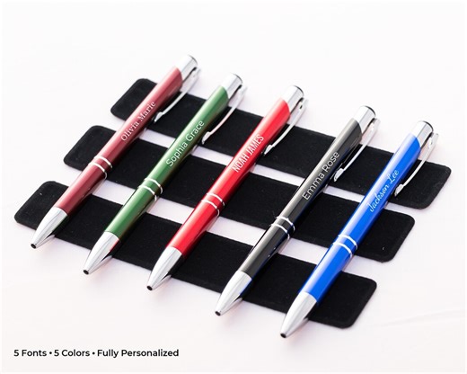 Custom Laser Engraved Pens, Personalized Gifts for Teams & Schools - Etsy UK