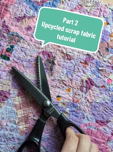 Upcycled Scrap Fabric Panel Tutorial for Beginners