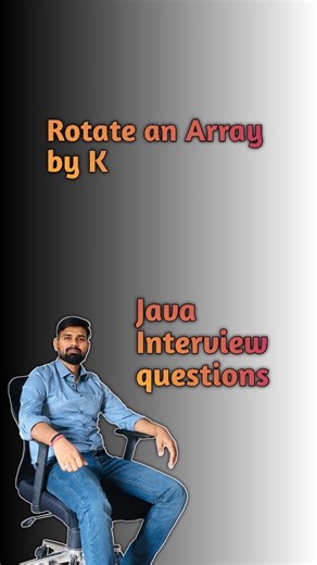 codewithamod on Instagram: "Rotate and aaray in Java . . #java #coding #viral #interviewquestions"