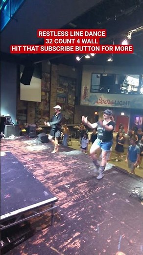 RESTLESS BEGINNERS LINE DANCE TUTORIAL LESSON