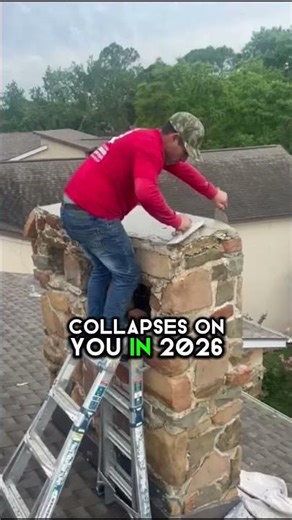 If your chimney looks like this…Mold, moisture, cracked joints, bricks falling apart