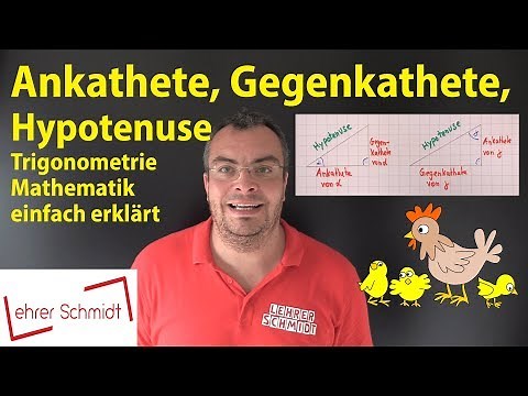 Adjacent side - opposite side - hypotenuse - that's how it works! (sin, cos, tan...) | Lehrerschmidt