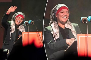Sinéad O’Connor accepting RTÉ Choice Music award months before death
