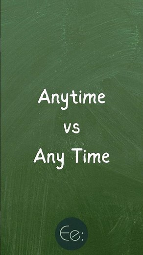 Anytime vs Any Time 🕒🤔 What’s the Difference? English Explained #words #difference #meaning #tips