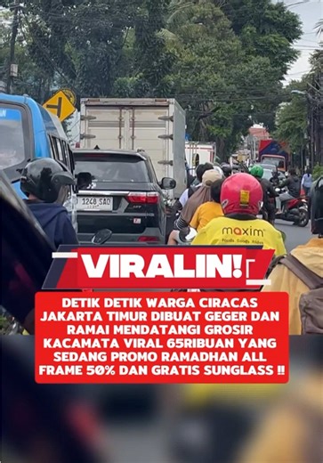 keramaian jelang Lebaran Ciracas Jakarta timur! diduga karena rebutan promo diskon All frame kacamata 50% dan promo gratis sunglass. puluhan warga Ciracas berdesakan untuk berburu promo kacamata Lebaran di PGK Mulai 65Ribuan sudah dapat frame & lensa anti radiasi #ciracas #optikterdekat #promokacamata #pgkofficial #ciracasjaktim
