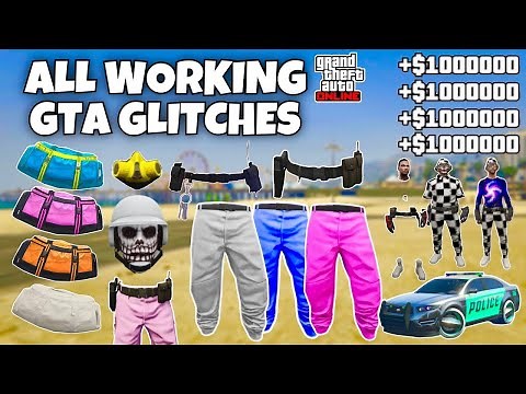 ALL WORKING GTA 5 GLITCHES IN 1 VIDEO! BEST GLITCHES IN GTA 5 ONLINE 1.72!