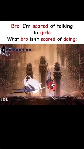 What bro isn't scared of doing😭 Hollow Knight
