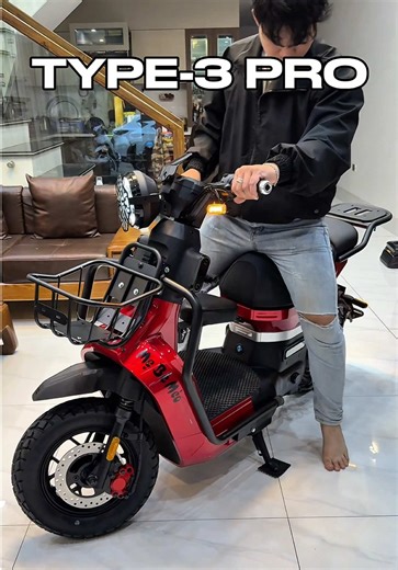 Xe điện TYPE3 Pro màu đỏ đô siêu ngầu