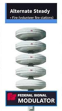 Federal Signal UV Modulator dual-tone (ALL SIGNALS MEDLEY) #emergencyalert #airraidsirens