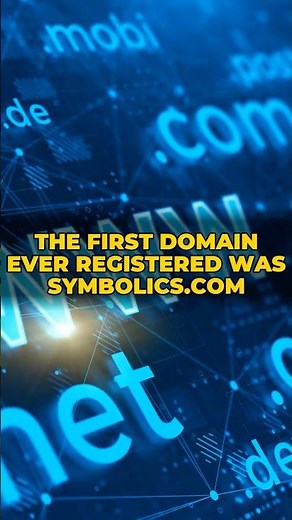 The First DOMAIN Ever Registered Was SYMBOLICS.COM