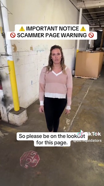 B with B and D Liquidators, and it has come to our attention that there is a scammer page pretending to be us. They are trying to sell individual pallets, individual items, and individual boxes, and they are asking people to send money through Zelle, Venmo, Cash App, and other third party payment apps. We would never ask for money upfront through those types of payment apps, so please be careful and make sure you are dealing with the real B and D Liquidators. If you see a page pretending to be u