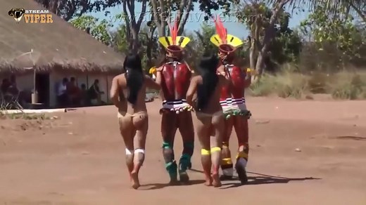 Ritual Dance Of The Xingu Indigenous People - (Village of Yawalapiti)