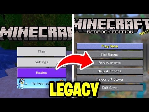 How To Make Minecraft Bedrock Look Like Legacy Console! - Tutorial