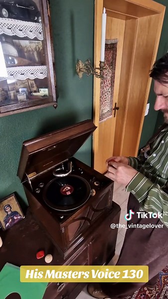 Vintage Cottagecore Gramophone Record Player Collection