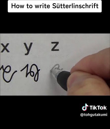 How to write Sütterlinschrift | sütterlinschrift