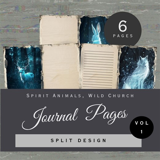 Creatures of Earth: Spirit Animal Totem | Wild Church Printable | Reflective Collage Pages (digital Download) - Etsy UK