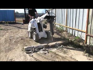 RAMROD Mini Skid Loader 950 with Hydraulic Hammer Attachment