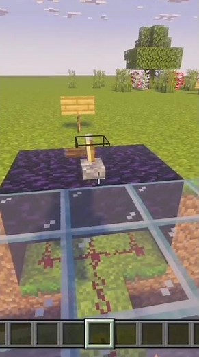 5x1 flat ground in bedrock edition. #minecraft #traps #redstone