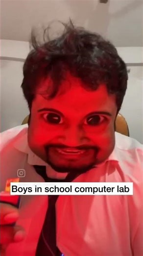 girls vs Boys in school computer lab #Boys aura..