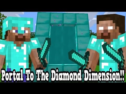 Minecraft How To Make A Portal To The Diamond Dimension - Diamond Dimension Showcase!