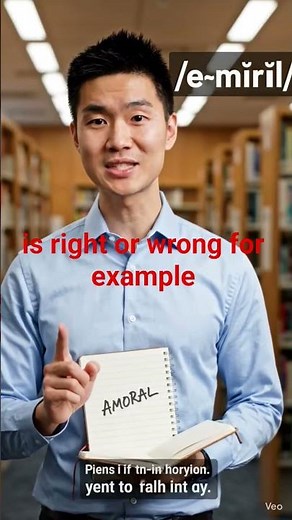 🔥 Amoral Meaning in English | Most People Get This Word Wrong! #shorts