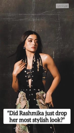 Rashmika Mandanna’s Stunning Black Look 🔥 Fans Can’t Stop Talking!!