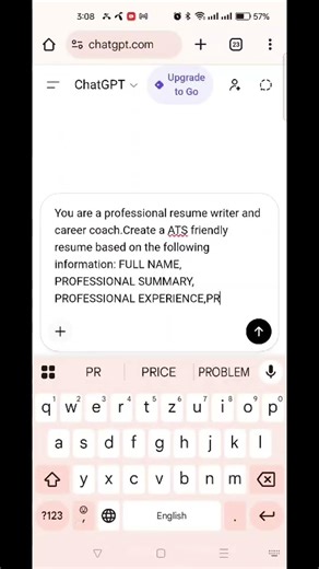 ৫ মিনিটে Professional CV বানান ChatGPT দিয়ে! 🚀 #shorts