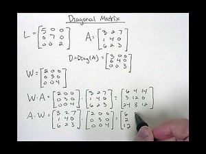 3 11 Diagonal Matrix