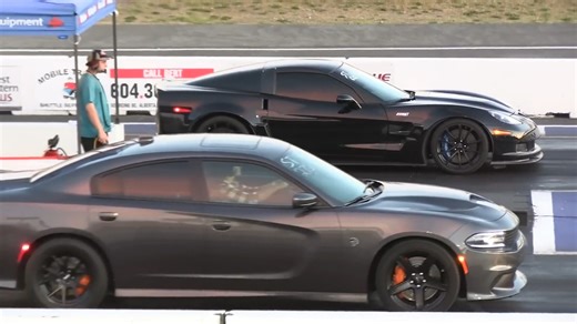 ZR1 Corvette vs Hellcat Charger and Challenger - Drag Racing #dragracing | Drag Racing