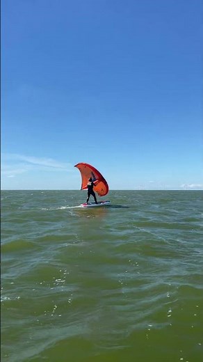 Wing foil pumping technique and take off