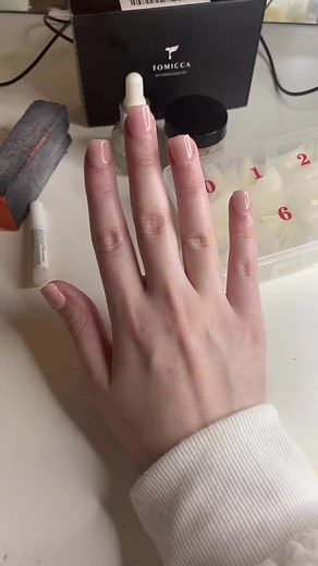 Doing sns nails at home for the first time... not bad if you ask me #nailsathome #snsnails #naturalnails #selfisolation #covid #feedingtubeawareness #crohnsdiseaseawareness #orofacialgranulomatosis #oesophaguscrohnsdisease #fyp