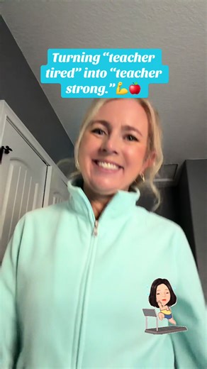 Turning “teacher tired” into “teacher strong.”💪 🍎 #teachersoftiktok #teacherfit #teacher #selfimprovement #walkingpad