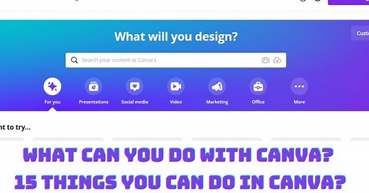 what can you do with canva? 15 things you can do in Canva?