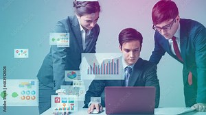 Electronic Document concept. Electronic application. Paperless work. Digital transformation.