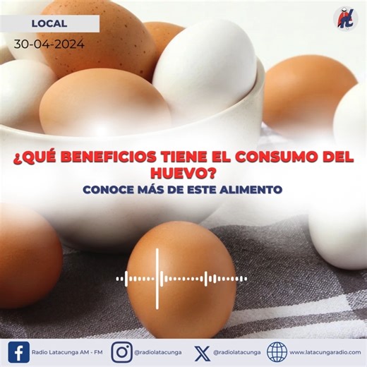 ¿Sabías que el huevo,讀 un alimento común en nuestra dieta, es en realidad una proteína con muchos beneficios para nuestro organismo? 樂 Andrea López, nutricionista del Instituto Ecuatoriano del Huevo, nos comparte cómo este alimento puede ser importante para una dieta equilibrada y saludable. Te invitamos a conocer más en la siguiente nota  Reporta: Lis Sánchez #RadioLatacunga #Proteínas #Salud | Radio Latacunga AM-FM | Facebook