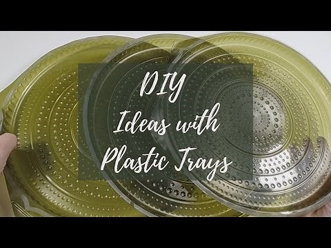 DIY - How to Reuse Plastic Trays - Decoupage Ideas - Crafts and Recycling