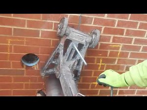 Core drilling with rig mounted to the wall