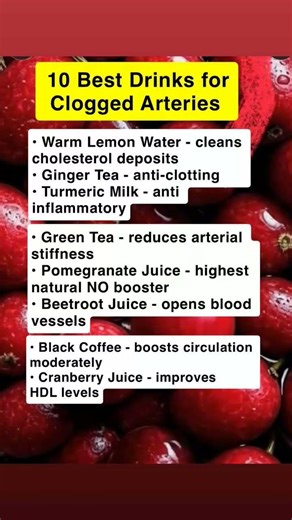 BEST Drinks to Naturally Unclog Arteries & Boost Heart Health After 60 #vitaleternity #seniorhealth