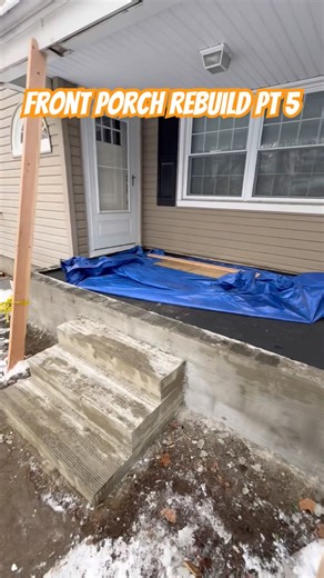 Front Porch Rebuild PT 5 #diy #constructionchannel #frontporch #rebuild #howto #stepbystep #trending
