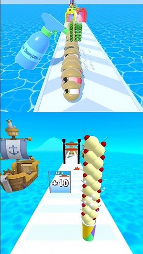 Eyeball Stack Run 3D VS Ice Cream Stack Run 3D #gaming #shorts