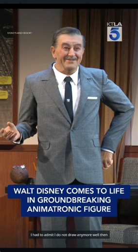 WALT DISNEY COMES TO LIFE: Disneyland has unveiled its most advanced Audio-Animatronic figure yet: Walt Disney himself, ahead of the public debut of the new show “Walt Disney – A Magical Life” on July 17, the park’s 70th anniversary. Details: https://ktla.com/news/theme-parks/disneyland/walt-disney-comes-to-life-in-groundbreaking-animatronic-figure-at-disneyland/ | KTLA 5 News